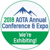 AOTA 2018 exhibitor button